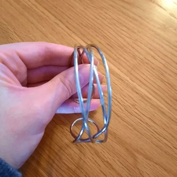 Silver colored, cuff bracelet - Picture 2 of 3